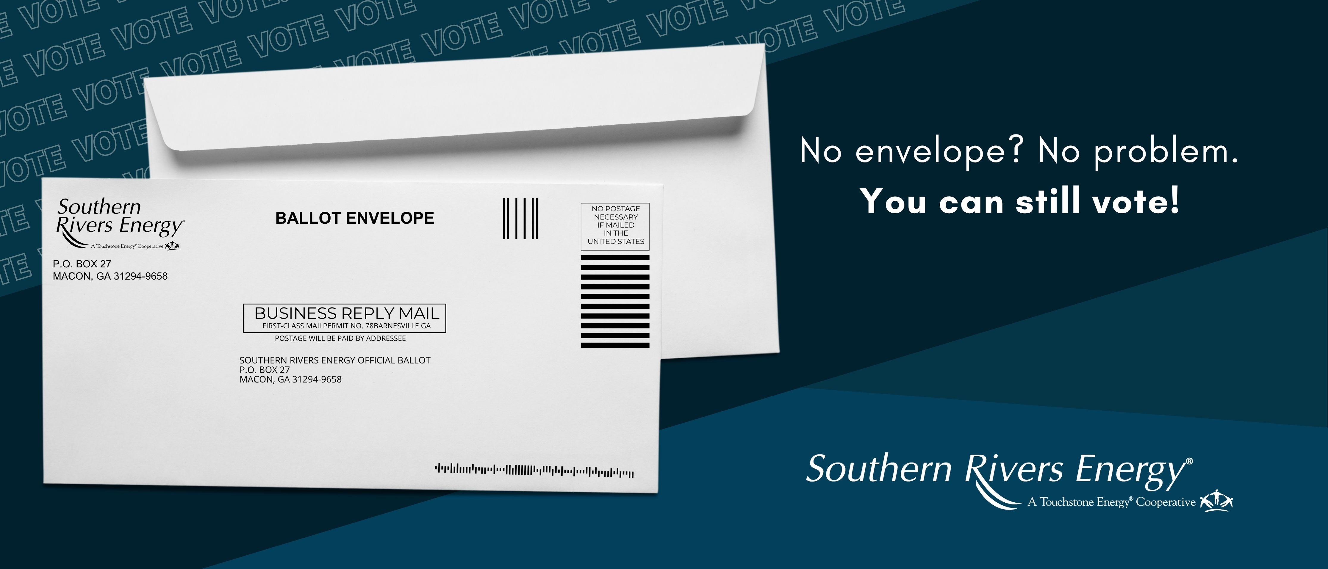 Click here to learn how to submit your ballot if you are missing the postage-paid envelope.